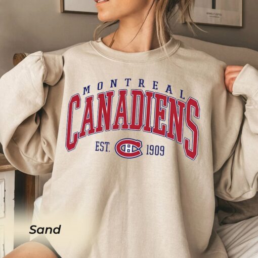 Vintage Montreal Canadiens Sweatshirt, Canadiens Tee, Hockey Sweatshirt, Hockey Fan Shirt, Montreal Hockey