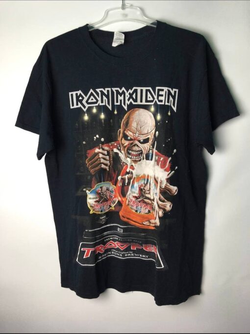 Vintage Iron Maiden The Trooper Rock T-Shirt Size L Mens