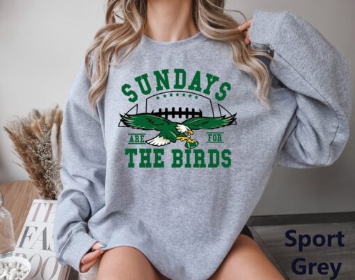 Philadelphia Eagles Football Sweatshirt, Sunday Are For The Birds, Vintage Philadelphia Eagles