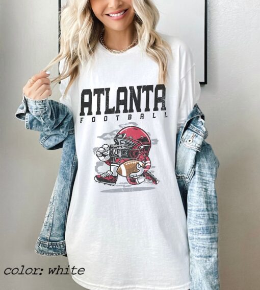 Atlanta Football T Shirt, Vintage Style Atlanta Football Tee, Football T-shirts, Atlanta Tee