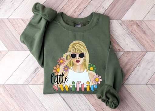 Cute Swiftie Sweatshirt - Little Swiftie Tshirt - Taylor Fan Gift - Album Tour Sweatshirt - Floral Swiftie Sweatshirt - Album Merch Sweater