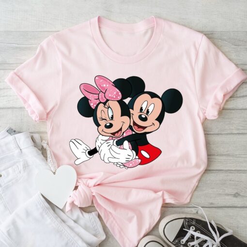 Mickey & Minnie Valentines Shirt, Minnie and Mickey Valentine Gift, Mickey Valentine Shirt, Minnie Valentine Shirt, Disney Valentine T-Shirt