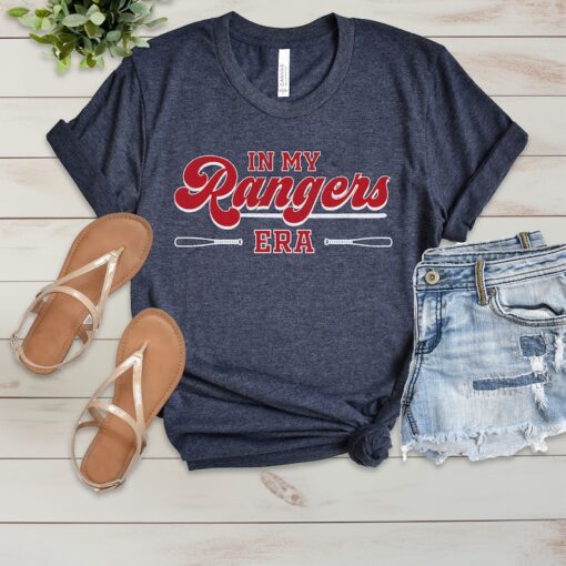 In My Rangers Era Shirt, Cute Womens Texas Rangers TShirt, Women's Rangers Baseball Tee, Taylor Swift MLB Eras Tee