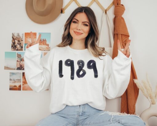 1989 Birthday Sweatshirt and Hoodie, Birthday Gift for Her, TS Version, Concert Sweatshirt, Movie Sweatshirt