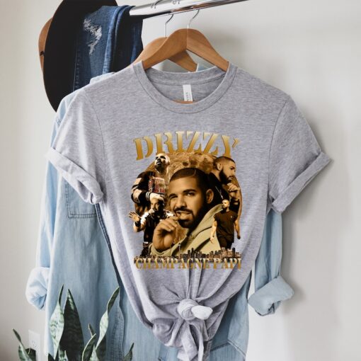 Limited DRIZZY Champagne PAPI Unisex T-Shirt, Vintage Drake Rap T Shirt, Champagne Papi Shirt, Drake Rap Shirt