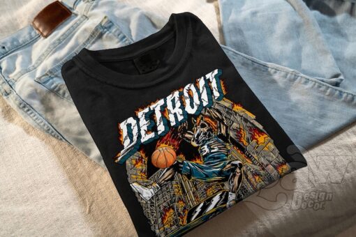 Vintage Detroit Basketball Pistons T-Shirt, Vintage Horse Shirt, Vintage Bootleg, Gift for him, Gift for her, Unisex