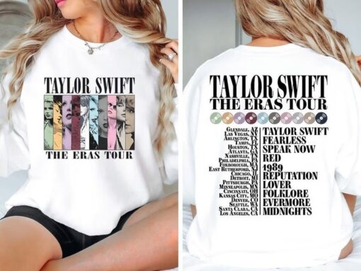 Eras Tour Shirt, The Eras Tour Shirt, Lover, Folklore, Evermore, Midnights Concert Shirt, Meet me at Midnight