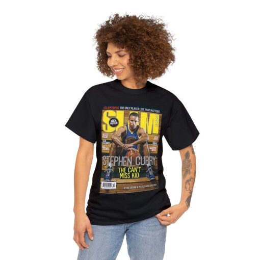 Stephen Curry Golden State Warriors NBA Slam Cover Tee Shirt