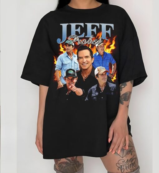 Vintage Jeff Probst Shirt, Jeff Probst Presenter Homage T-Shirt, Television Presenter Tee,TV Producer Shirt