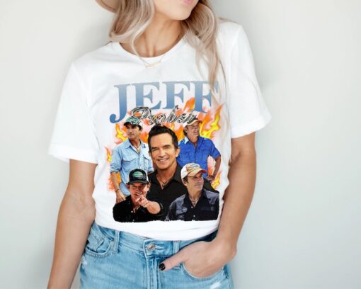 Vintage Jeff Probst Shirt, Jeff Probst Presenter Homage T-Shirt, Television Presenter Tee,TV Producer Shirt