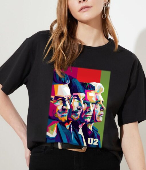 U2 Band T-shirt - U2 Shirt,U2 Tshirt,U2 Band Tee,Rock Band,Retro Shirts,Unisex Shirt,Holiday Tshirts,Birthday Gift