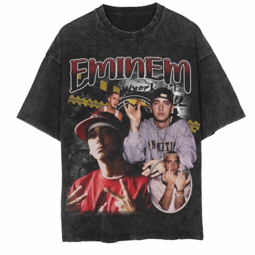 Eminem Washed T-Shirt, Rapper Homage Graphic Unisex T-Shirt, Singer Sweatshirt