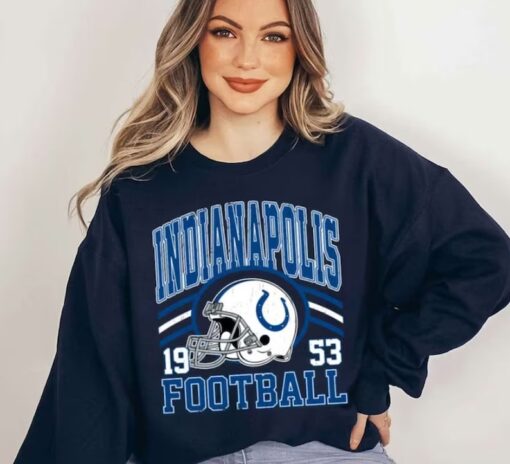 Vintage Bootleg NFL Indianapolis Colts Crewneck, Football Sweatshirt, Football Team T-Shirt