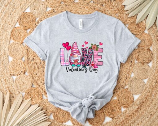 Valentine's Day Love Gnome Shirt, Valentine Gnome T-Shirt, Valentine Matching Tee, Gnome Lover Shirt, Happy Valentine Tee, Valentine Shirt