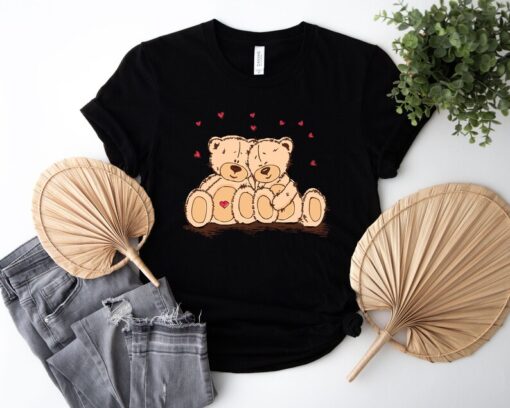 Valentines Teddy Bear Shirt, Valentines Bear Lover T-Shirt, Valentine's Day Shirt, Valentines Matching Shirt, Cute Valentines Tee