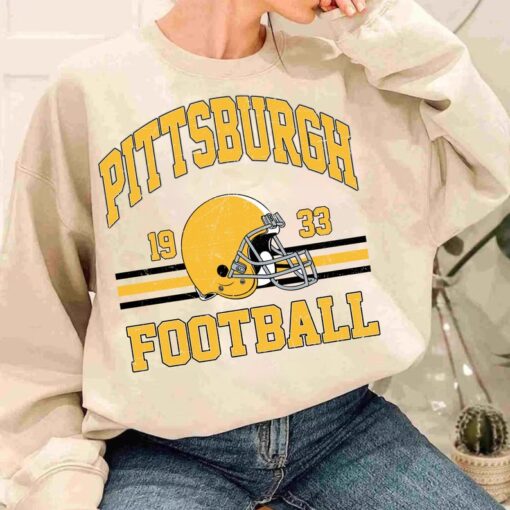 Vintage Pittsburgh Football Vintage Sweatshirt, Steelers Crewneck Retro Shirt, Gift For Fan Pittsburgh Football