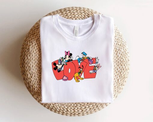 Disney Valentine Day Shirt, Women's Disney Sweatshirt, Mickey Love Shirt, Disney Love Shirt, Disney Family Shirt, Mickey Friends Gift Shirt