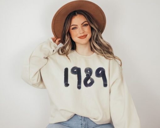 1989 Birthday Sweatshirt and Hoodie, Birthday Gift for Her, TS Version, Concert Sweatshirt, Movie Sweatshirt