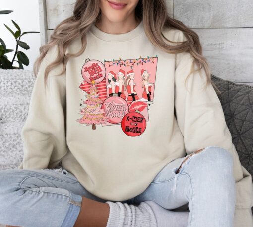 Santa Baby Sweatshirt, Jingle Bell Rock Sweatshirt, Merry Christmas Sweatshirt, Eras Sweatshirt