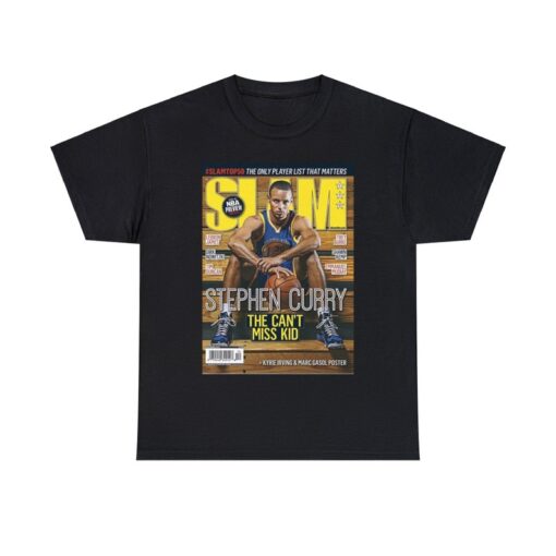 Stephen Curry Golden State Warriors NBA Slam Cover Tee Shirt