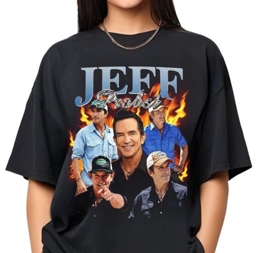 Vintage Jeff Probst Shirt, Jeff Probst Presenter Homage T-Shirt, Television Presenter Tee,TV Producer Shirt