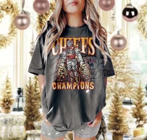 Vintage Kansas Champions Cheifs T-Shirt Unisex, Western style, Houston Football Shirt, Vintage Bootleg, Gift for him