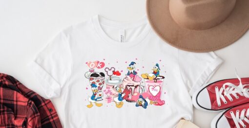 Disney Donald Duck Valentine Coffee Shirt, Disney Shirts, Valentines Shirts, Valentine's Day Shirt, Couples Shirt, Valentine Coffee Shirt