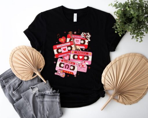 Valentines Cassette Tape Shirt, Valentines Country Music T-Shirt, Valentine's Day Shirt, Valentines Howdy Shirt, Cute Valentines Retro Tee