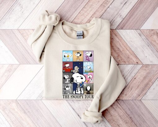 Swift Eras Tour Snoopy Sweatshirt, Snoopy Dog Sweater, Swiftie Eras Crewneck, Lover Midnights Folklore T-shirt