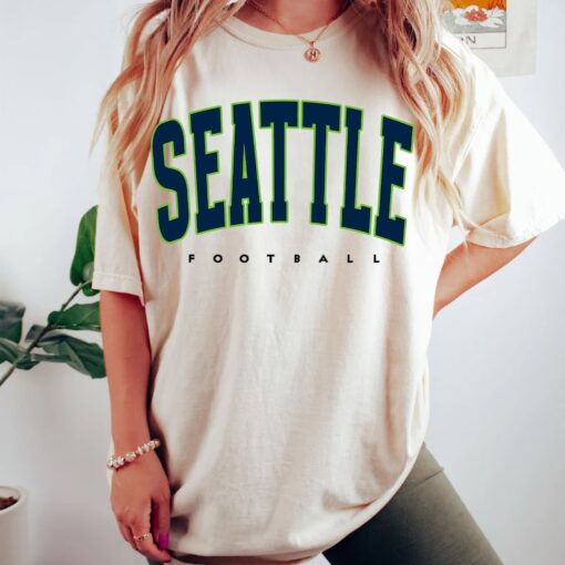 comfort colors Seattle Football shirt, Seattle Football Shirt, Retro Seattle Football Shirt, Seattle Football Gift