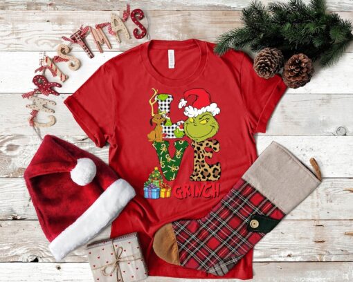 Love Grinch Christmas Shirt, Christmas Love Shirt, Merry Grinchmas Shirt, Merry Christmas Shirt, Funny Christmas Shirt