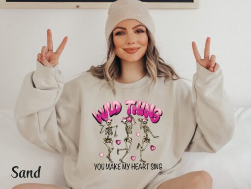 Retro Valentine Day Shirt Dancing Skeleton Valentine Sweatshirt Valentine Heart Shirt Funny Valentine Shirt Anti Valentine Sweatshirt Vday