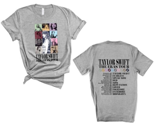 Front and Back Eras Tour Concert Shirt, Concert Outfit, Eras Tour Tee, Her Song Lyric Shirt, TS Merch Shirt