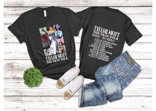 Front and Back Eras Tour Concert Shirt, Concert Outfit, Eras Tour Tee, Her Song Lyric Shirt, TS Merch Shirt