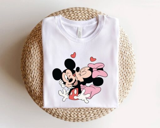 Mickey and Minnie Shirts, Valentines Love Shirt, Disney Lover Shirt, Mickey Love Shirt, Minnie Love Shirt, Mickey Head Shirt, Minnie Bow Tee