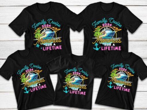 Family Cruise 2024 Making Memories For A Lifetime Shirt, Custom Cruise Squad Group Shirt for 2024 Season