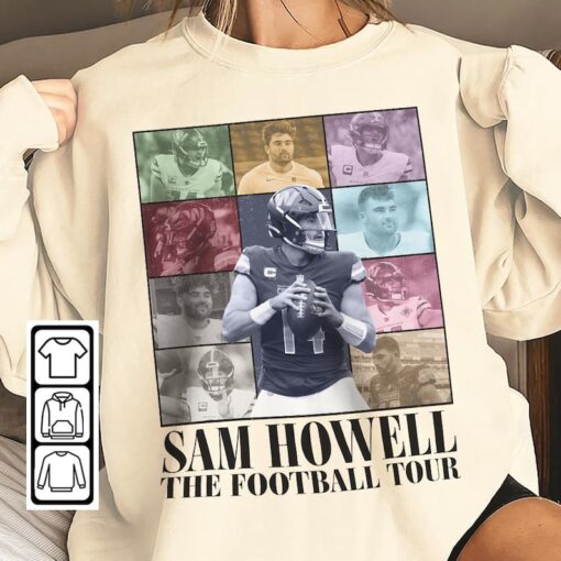 Sam Howell Washington Football Merch Shirt, Commanders Vintage 90s Bootleg Sweatshirts