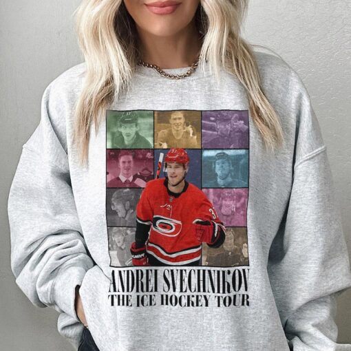 Andrei Svechnikov Carolina Ice Hockey Merch Shirt, Hurricanes Vintage 90s Bootleg Sweatshirts