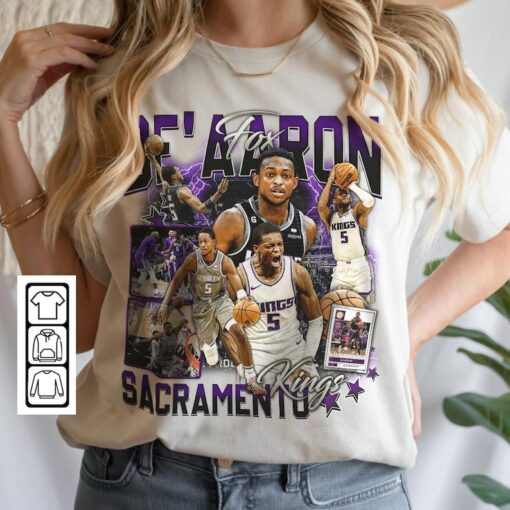 De Aaron Fox Sacramento Basketball Shirt, Kings Basketball Shirt Christmas Gift Unisex