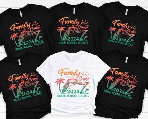 Family Cruise 2024 Shirts, Adults Kids Family Cruise Tshirt, Matching Family Cruise Shirts and Hoodies