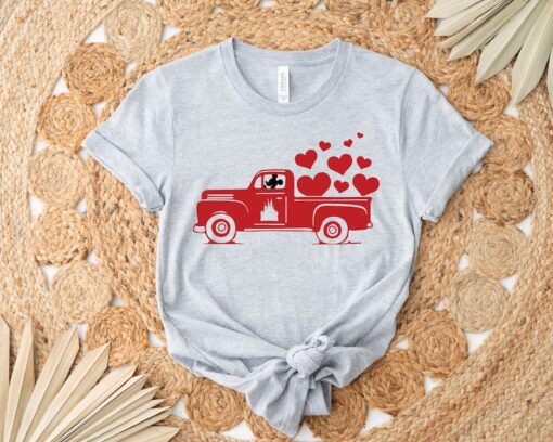 Mickey Truck Valentine's Day Shirt, Disney Valentine's Shirt, Disneyland Shirt, Disney Shirt, Mickey Shirt, Mickey Disney Shirt