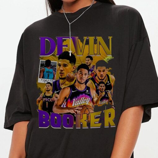 Vintage Style Devin Booker T Shirt, Basketball shirt, Classic 90s Graphic Tee, Unisex, Vintage Bootleg, Gift, Retro