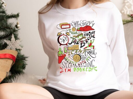 The Grinch Christmas Schedule Funny Shirt, My Day I'm Booked Grinch Christmas Shirt, Christmas Shirt