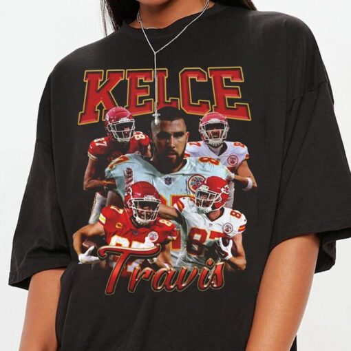 Vintage Travis Kelce Shirt, Sweatshirt, Hoodie, Football Shirt, Vintage Bootleg, Gift, Retro, Unisex