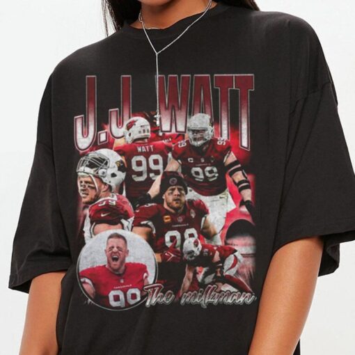 Vintage JJ Watt Bootleg Style Shirt, JJ Watt T-Shirt, 90s Football Graphic Tee, Unisex Shirt For Woman And Man, Gift