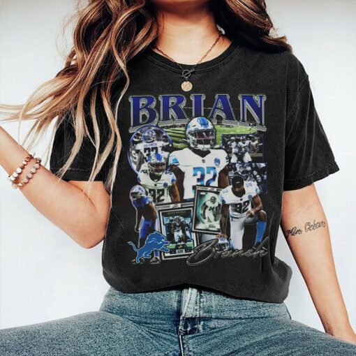 Vintage 90s Graphic Style Brian Branch T-Shirt, Brian Branch Tee, Retro Brian Branch T-Shirt, Baseball T-Shirt