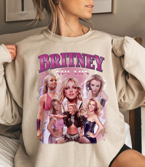 Vintage Britney Spears T-Shirt Sweatshirt, Britney Spears 90s Sweatshirt, Britney Spears Shirt, Gift For Her