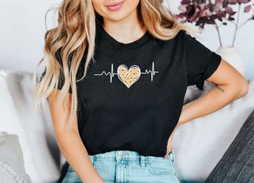 Leopard Print Valentines Day Shirt, Heart Shirt, Cute Valentine Shirt, Valentine's Day Nurse Shirts, Nurse Valentine Day Shirt, Love Shirt