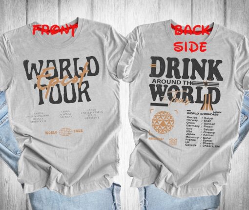 Epcot World Tour ,Disney Epcot Shirt, Disney Group Trip Shirt, Retro Epcot Shirt ,Disney Epcot Matching Shirt