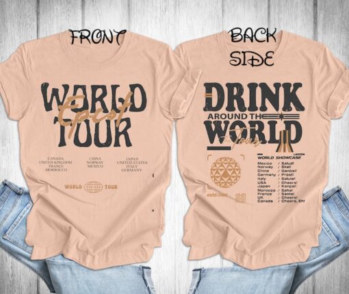 Epcot World Tour ,Disney Epcot Shirt, Disney Group Trip Shirt, Retro Epcot Shirt ,Disney Epcot Matching Shirt